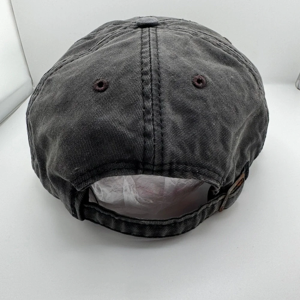 Vintage American Needle Masters Golf Hat OSFA Black Distressed Tournament Cap